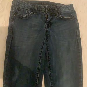 Size o skinny jeans.
